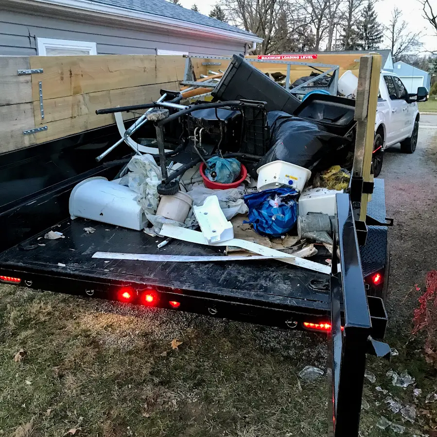 Roll-off dumpster delivered to a residential driveway in Mead Valley